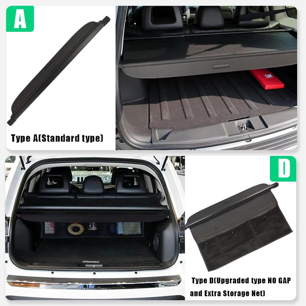 Fit Jeep Compass Patriot 2007-2016 Retractable Cargo Cover for 2007 2008 2009 2010 2011 2012 2013 2014 2015 2016 Jeep Patriot Compass SUV Accessory Black Rear Trunk Security Shade Cover