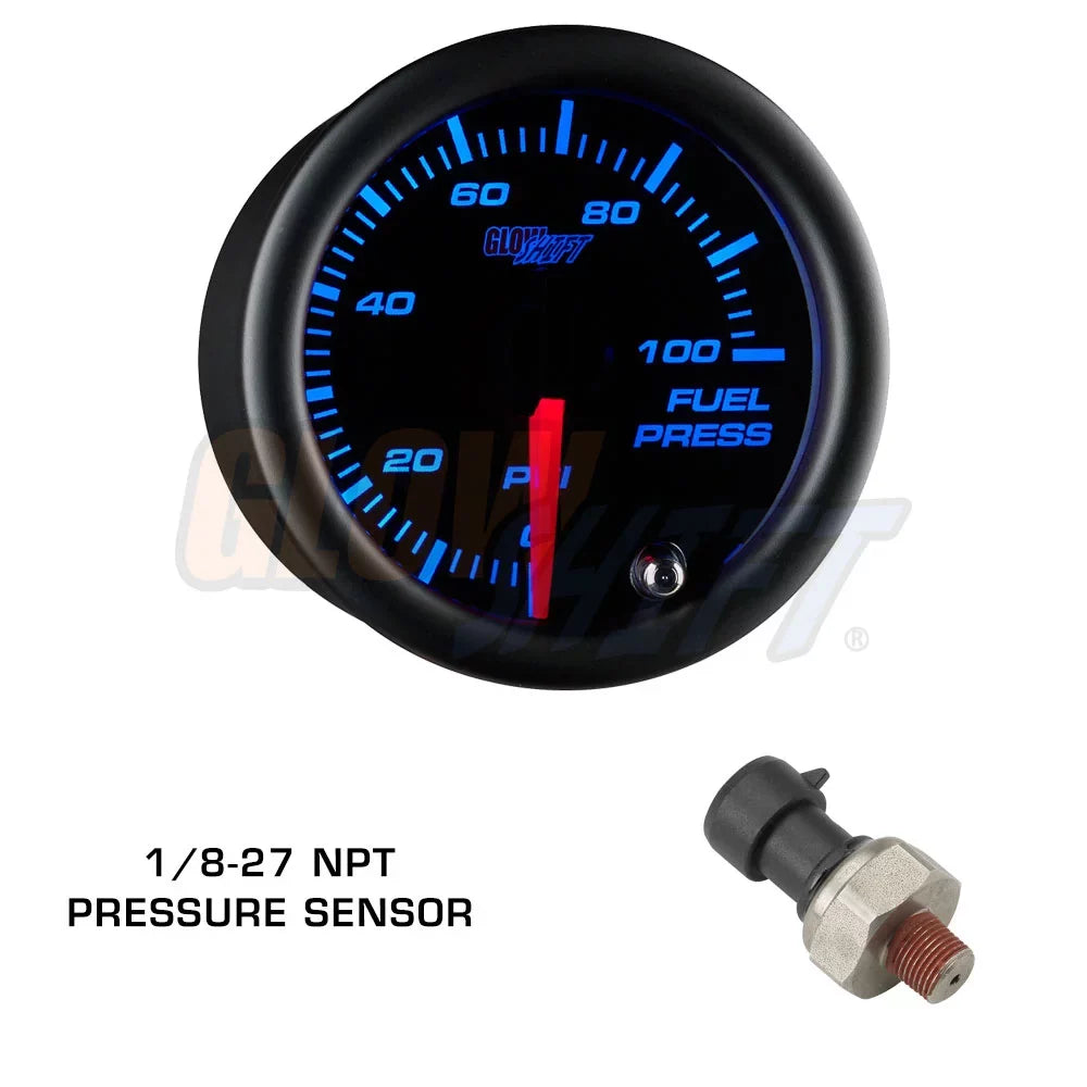 GlowShift 2002-2007 Subaru Impreza WRX Fiberglass Triple Dashboard Gauge Package with Tinted 7 Color GS3 Gauge Set