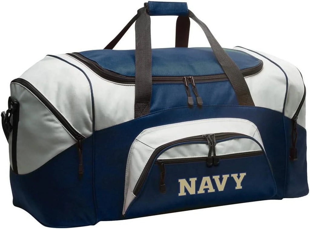 Naval Academy Duffel Bag LARGE USNA Navy Suitcase or Gym Bag for Men Ladies Him or Her!