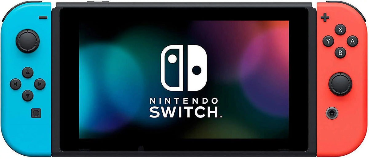 Nintendo Switch Neon Blue&Red Joy-Con + 12 Month Membership + Carrying Case