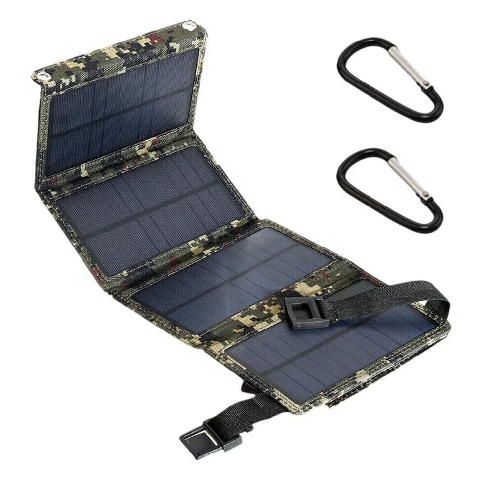 Foldable Outdoor 80W USB Solar Panel Portable Phone Charger Camping Hiking Rechargeable Battery High Quality