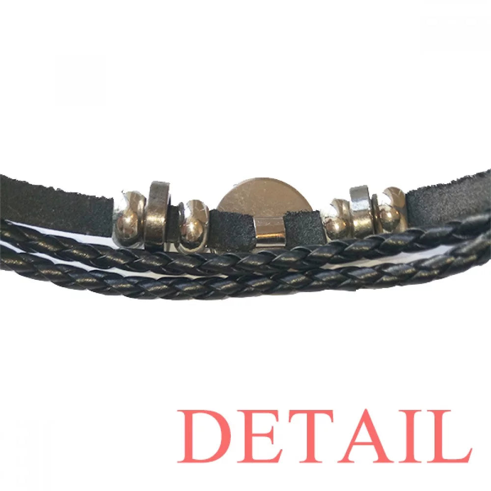 Designer Worked Hard Paint Seriously Bracelet Braided Leather Woven Rope Wristband