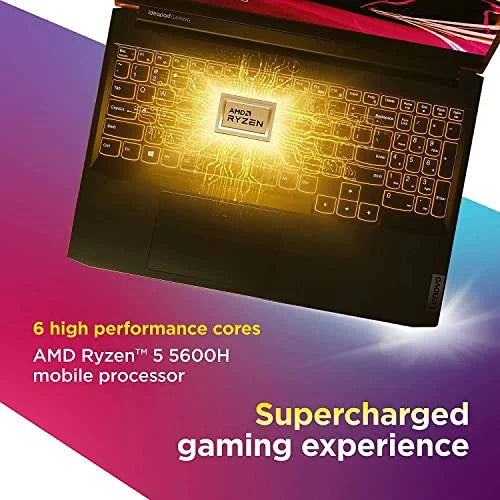 IdeaPad Gaming 3 15.6" FHD 120Hz Gaming Portable computer, AMD Ryzen 5-5600H, 32GB RAM 1TB Solid State Drive, RTX 3050 Ti 4GB GDDR6, Backlit Keyboard, Bluetooth, Webcam, WiFi, Win OS 11, Shadow Black