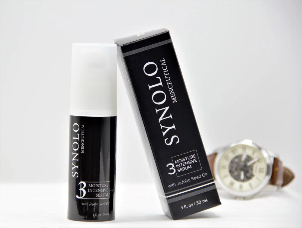 Synolo: Men Serum Step 3: Hydrates dry, Irritated Skin with JoJoba Seed Oil |Made In USA