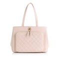 Pre-Owned Authenticated Chanel Business Affinity Shopping Tote Caviar Leather Pink Tote Bag Unisex (Good)