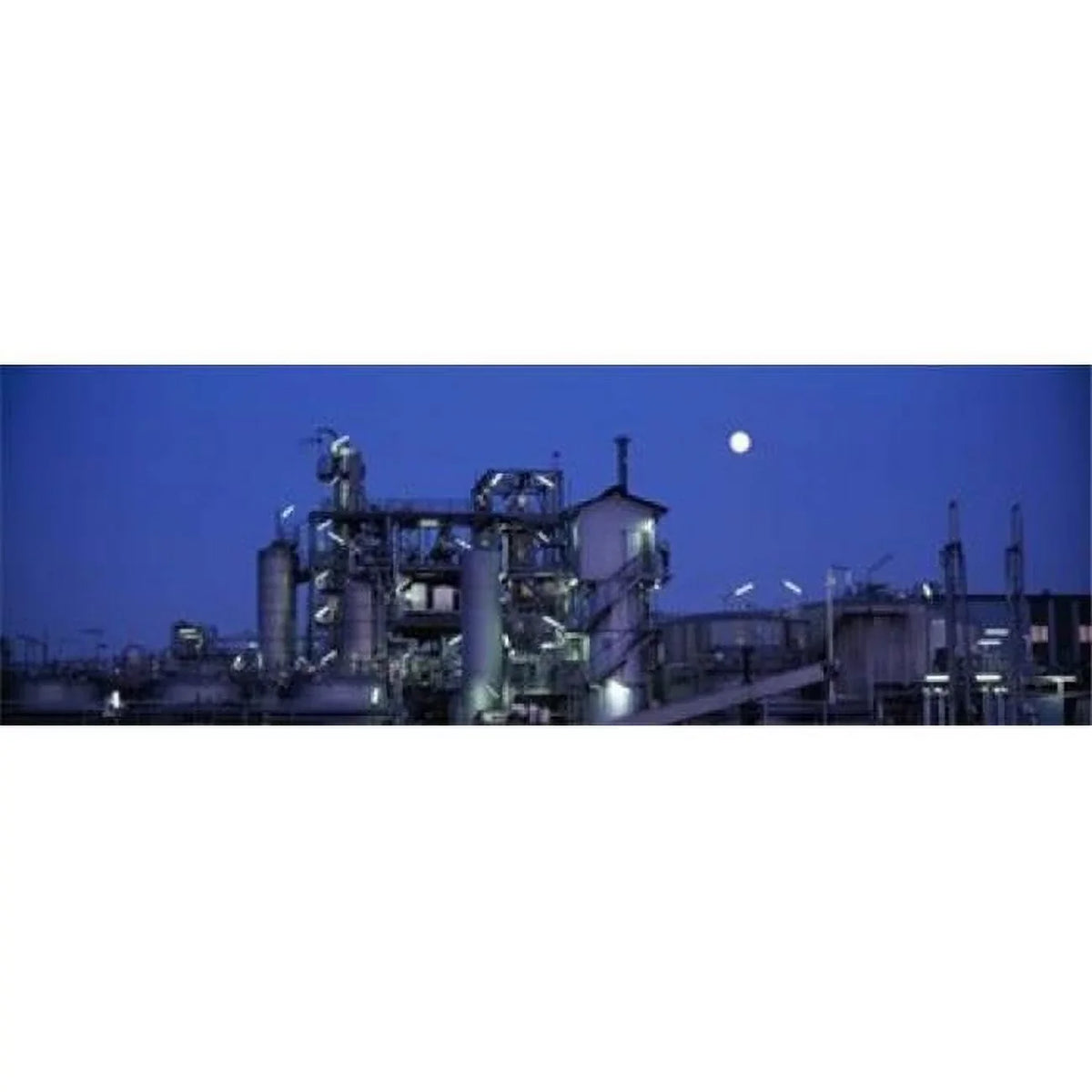 Panoramic Images Low angle view of an oil refinery Hamburg Germany Poster Print by Panoramic Images - 36 x 12