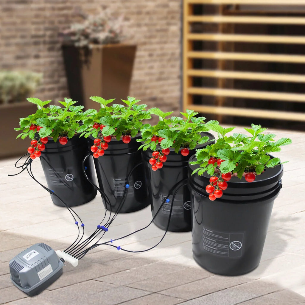 Miumaeov Hydroponics Growing System Garden System 5-Gallon Deep Water Culture Hydroponic Bucket System Hydroponics Grow Kit