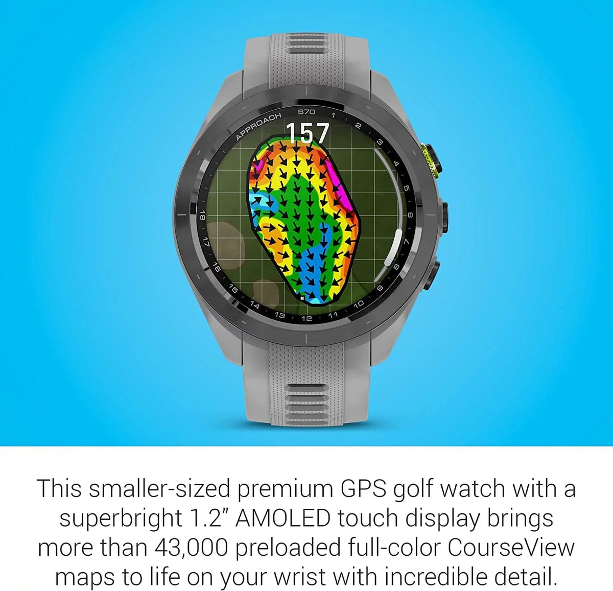 Garmin Approach S70, Black (47mm) with Accessories