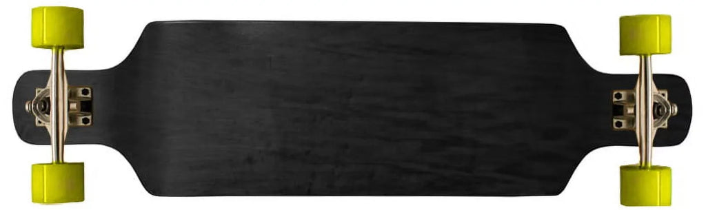 Drop Down Longboard Complete 9.4 x 38 Black Concave Maple Symmetrical Shape