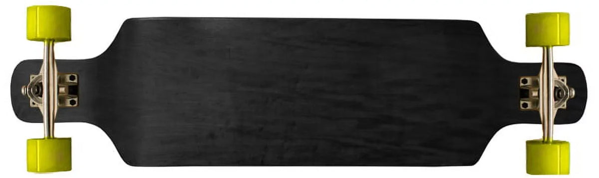 Drop Down Longboard Complete 9.4 x 38 Black Concave Maple Symmetrical Shape