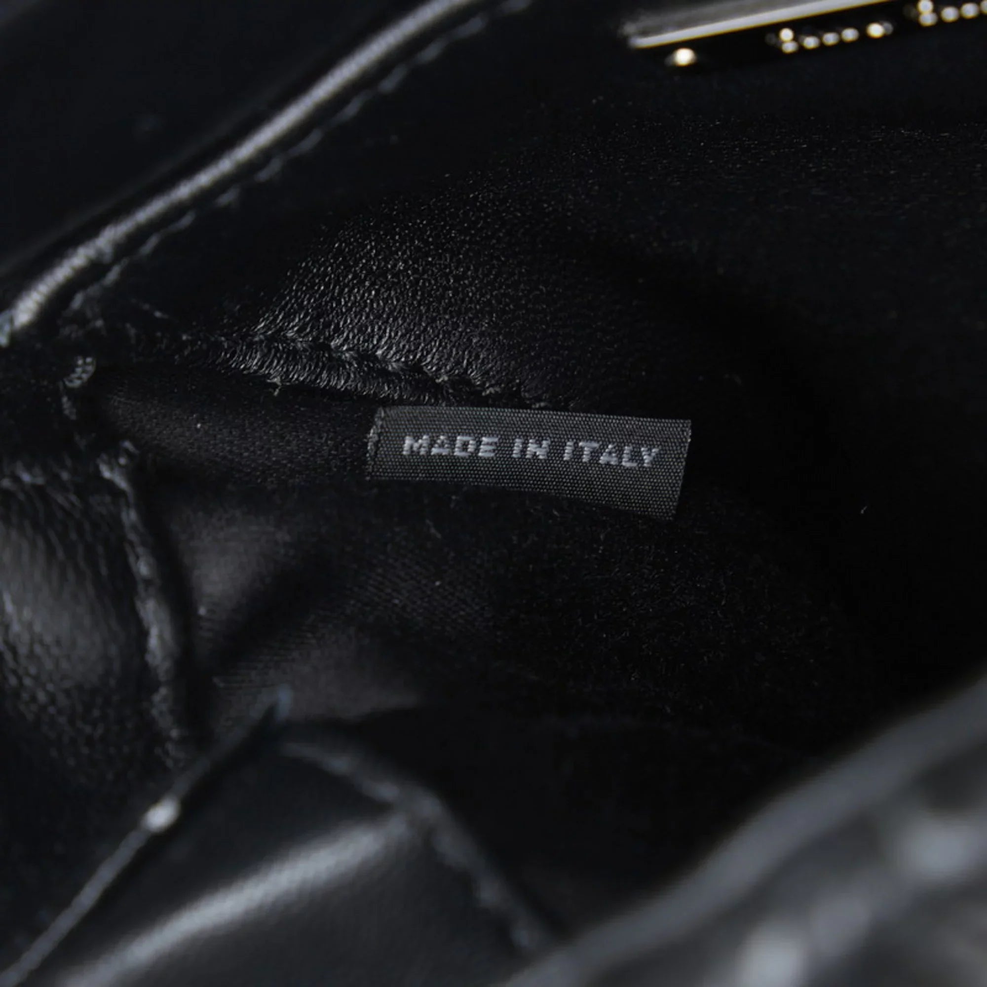 Pre-Owned Miu Miu Miu Materasse Nappa Crystal Shoulder Bag 5BA220 Black Silver Leather Ladies MIUMIU (Good)