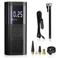 Apexeon Electric Air Pump with Digital LCD Display - Tyre Pump for Motorcycle Car Balls and Inflatable Cushions