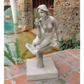 Nude Erotic Female Bird Whisper Home Garden Pool Sculpture Statue Figurine