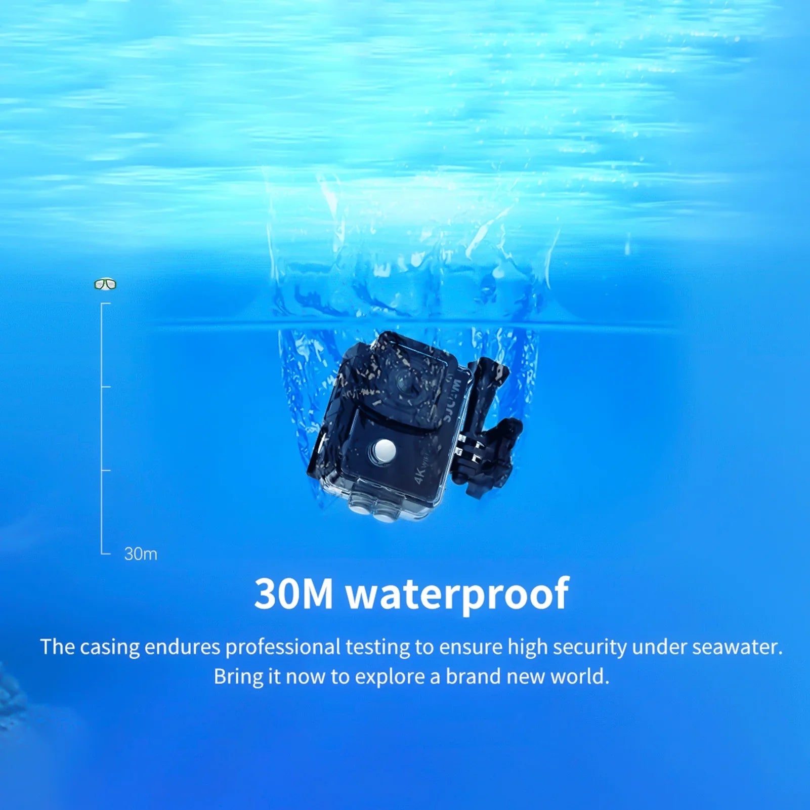moobody SJ4000AIR 4K Sports Camera with WiFi , Share Your Adventures with 16MP Photos and 2,inch IPS Screen!