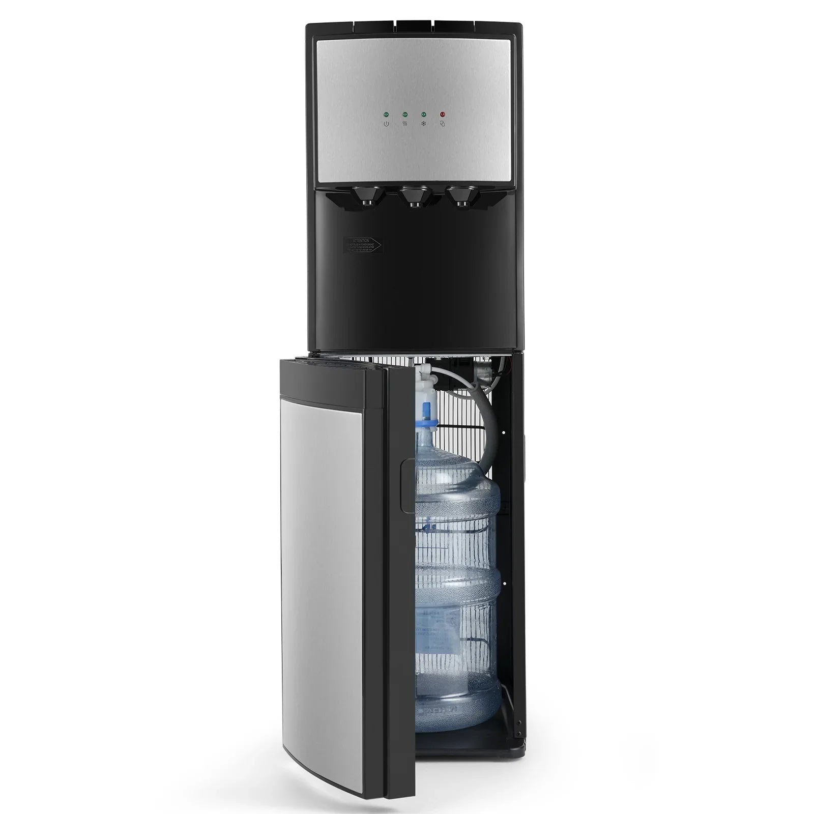 COSVALVE 5 Gallon Bottom Loading Hot Cold Normal Water Dispenser (Silver, Black)