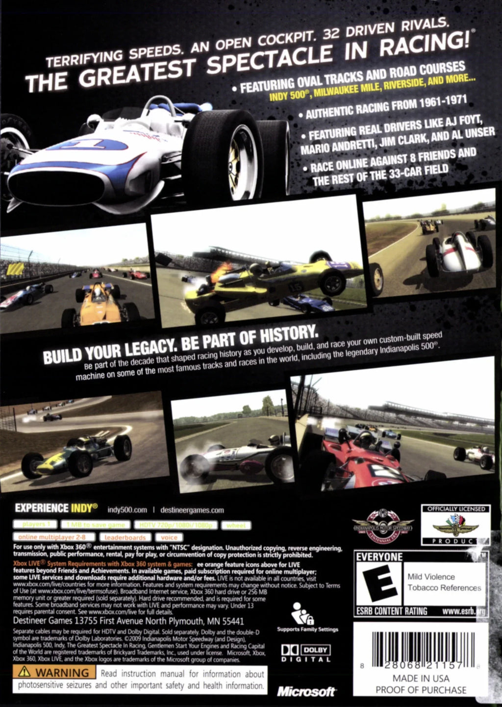 Indianapolis 500 Evolution - Xbox 360