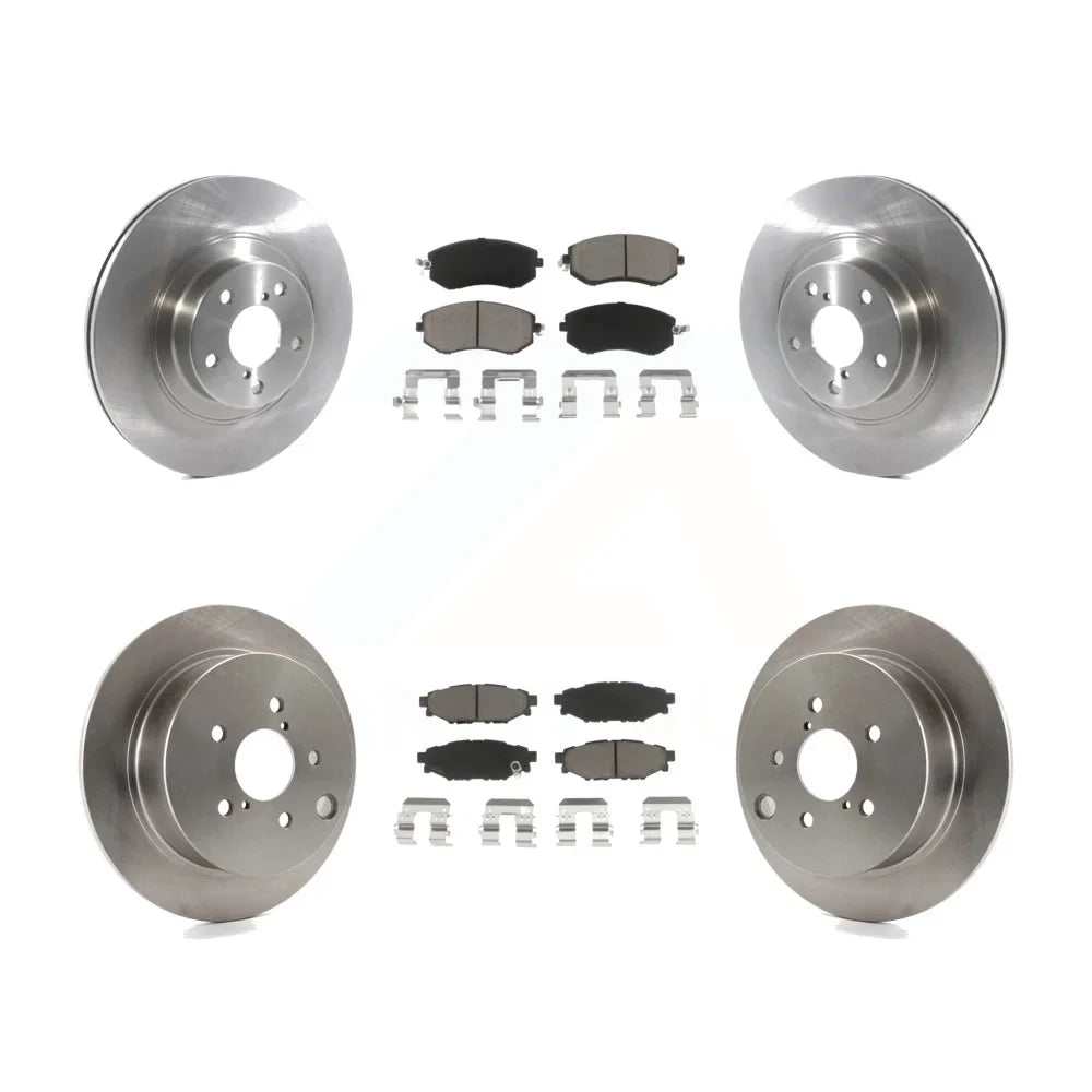 Transit Auto - Front Rear Disc Brake Rotors And Ceramic Pads Kit For Subaru Forester XV Crosstrek With 292mm Diameter Rotor K8C-100919