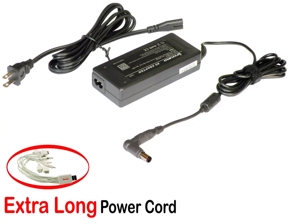 iTEKIRO 90W AC Adapter for Latitude XFR D630, XT Tablet PC, XT2, XT2n, XT3 - P05S001, Z, Zn; Precision 15 3540, 15 3541, M1210, M140, M20, M2300