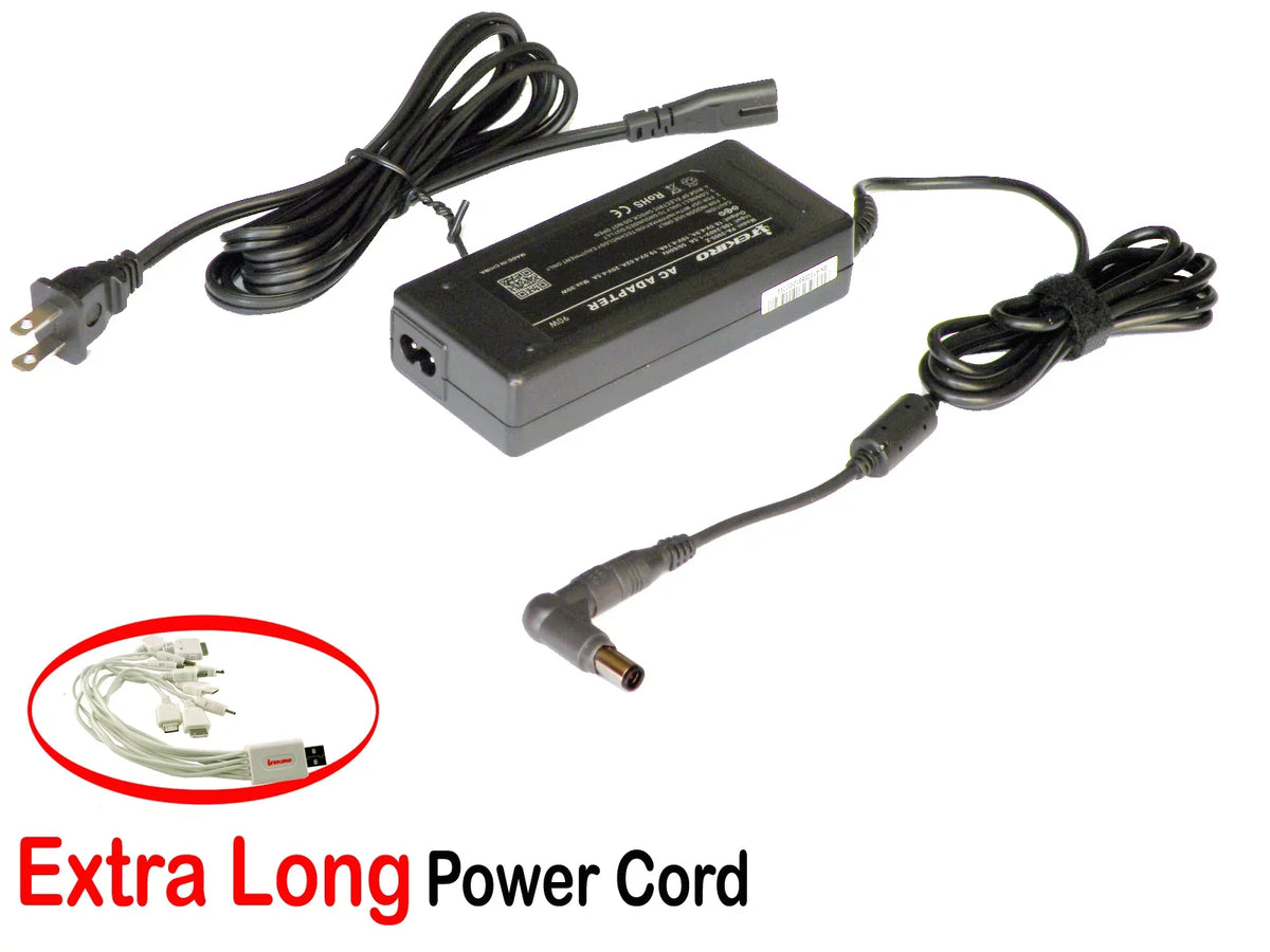 iTEKIRO 90W AC Adapter for Latitude XFR D630, XT Tablet PC, XT2, XT2n, XT3 - P05S001, Z, Zn; Precision 15 3540, 15 3541, M1210, M140, M20, M2300