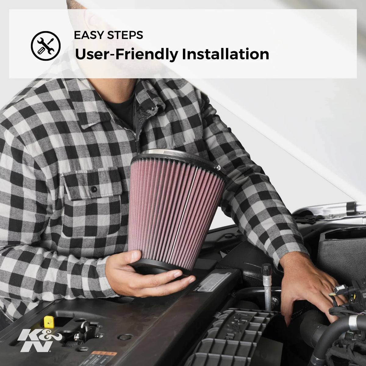 K&N Engine Air Filter: High Performance, Premium, Washable, Replacement Filter: Fits Select Briggs and Stratton/Ez Go/John Deere Engines, E-4665