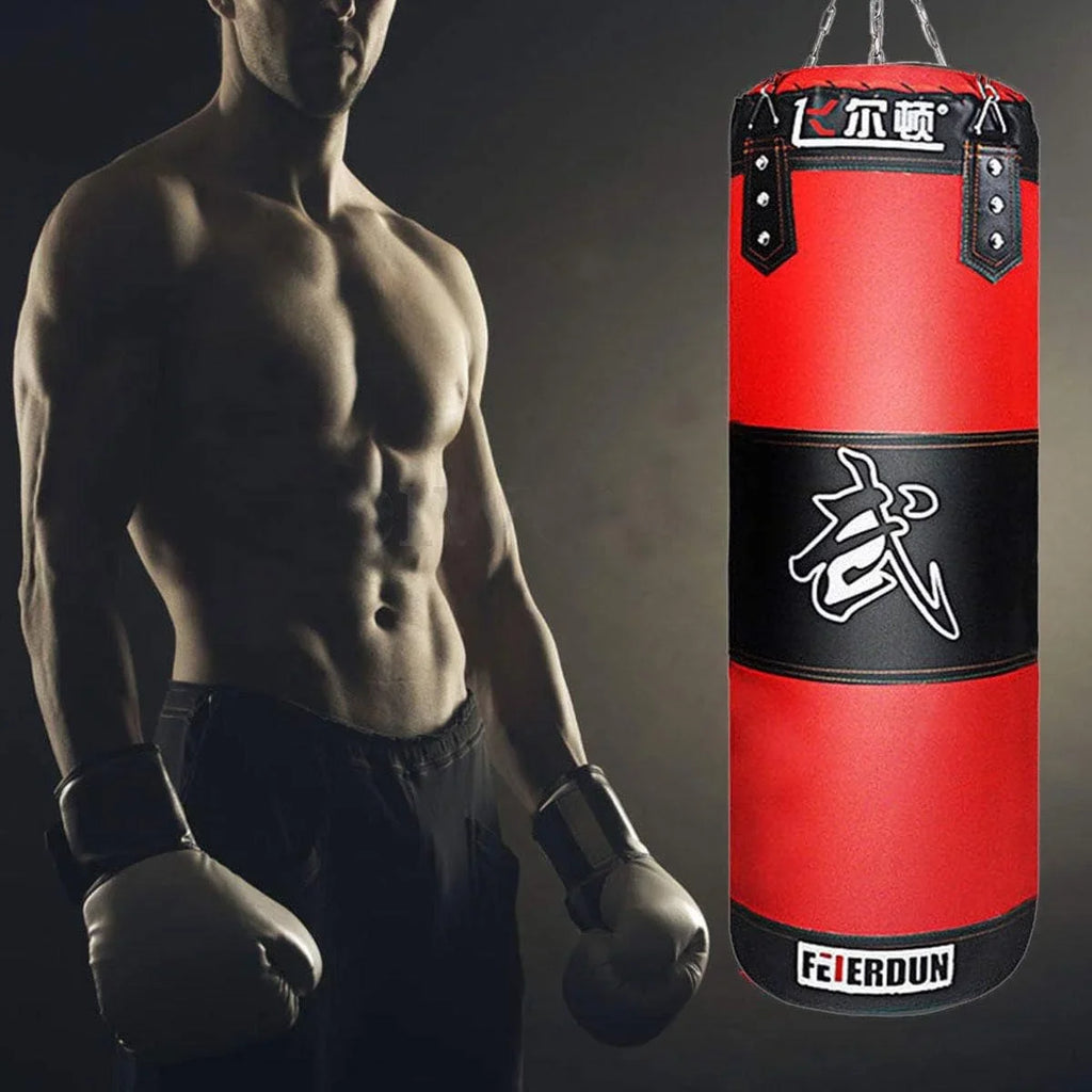 Full Heavy Boxing Punching Bag (Empty), Training Gloves Speed Set Kicking MMA Workout, Taekwondo Training Fitness Heavy Boxing Workout, Muay Thai Kick Bag, Home Gym