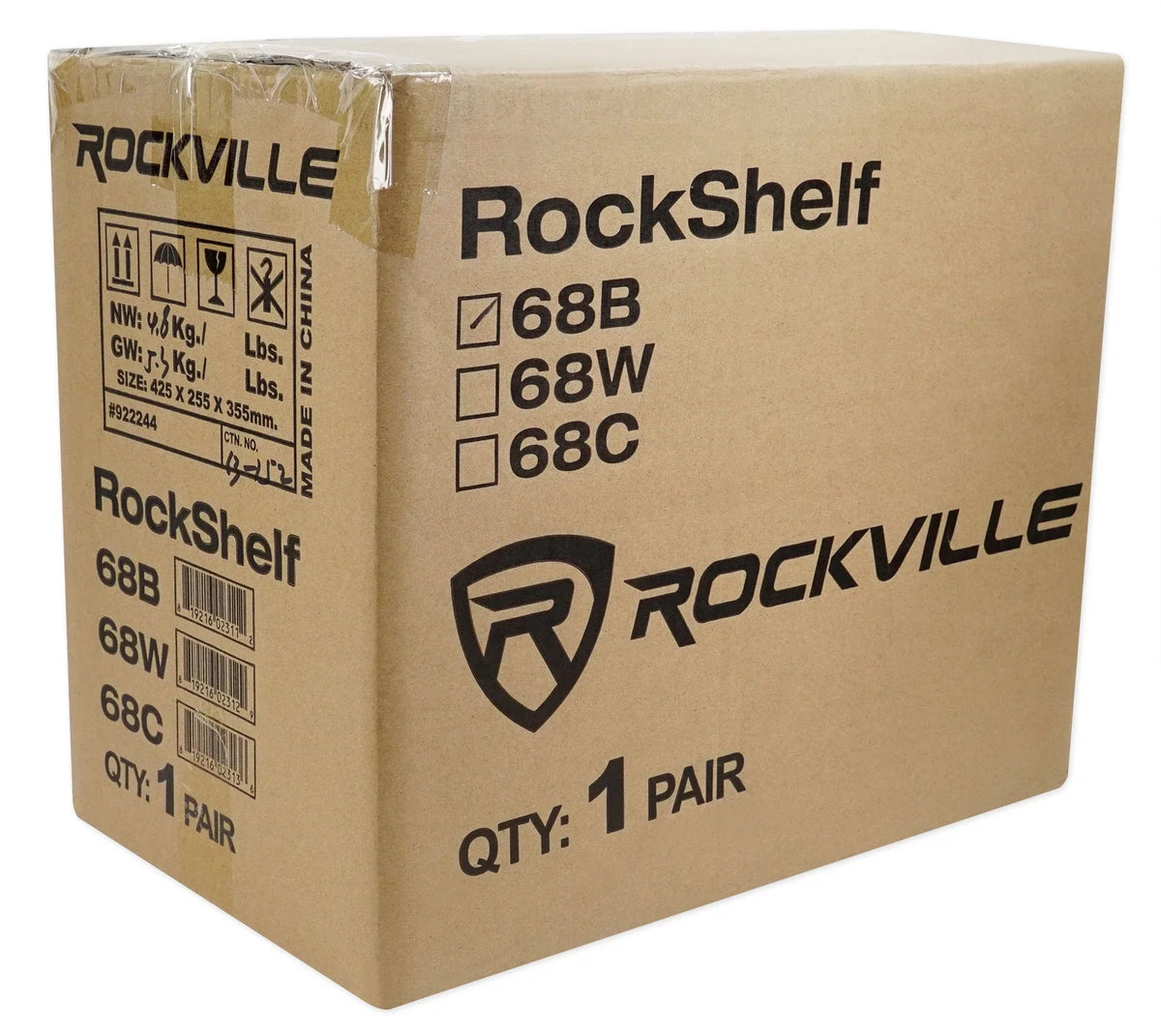 Rockville BLUAMP 150 Amplifier w/ Bluetooth+(4) 6.5" Bookshelf Speakers+Stands
