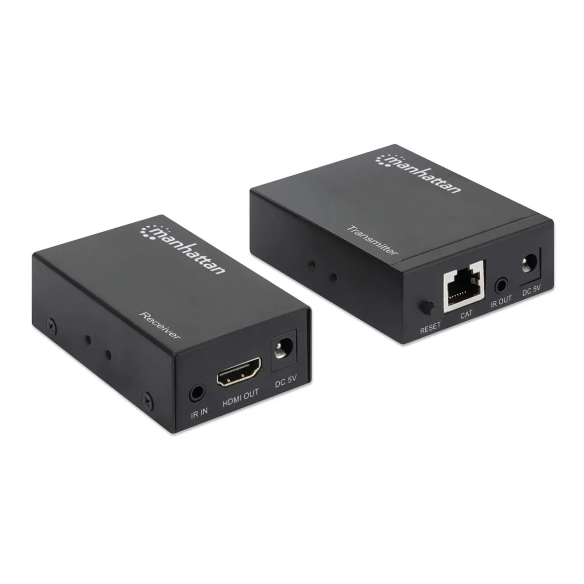 Manhattan 1080p HDMI over Ethernet Extender Kit Up to 164 ft. with Single Cat6 Cable and IR support