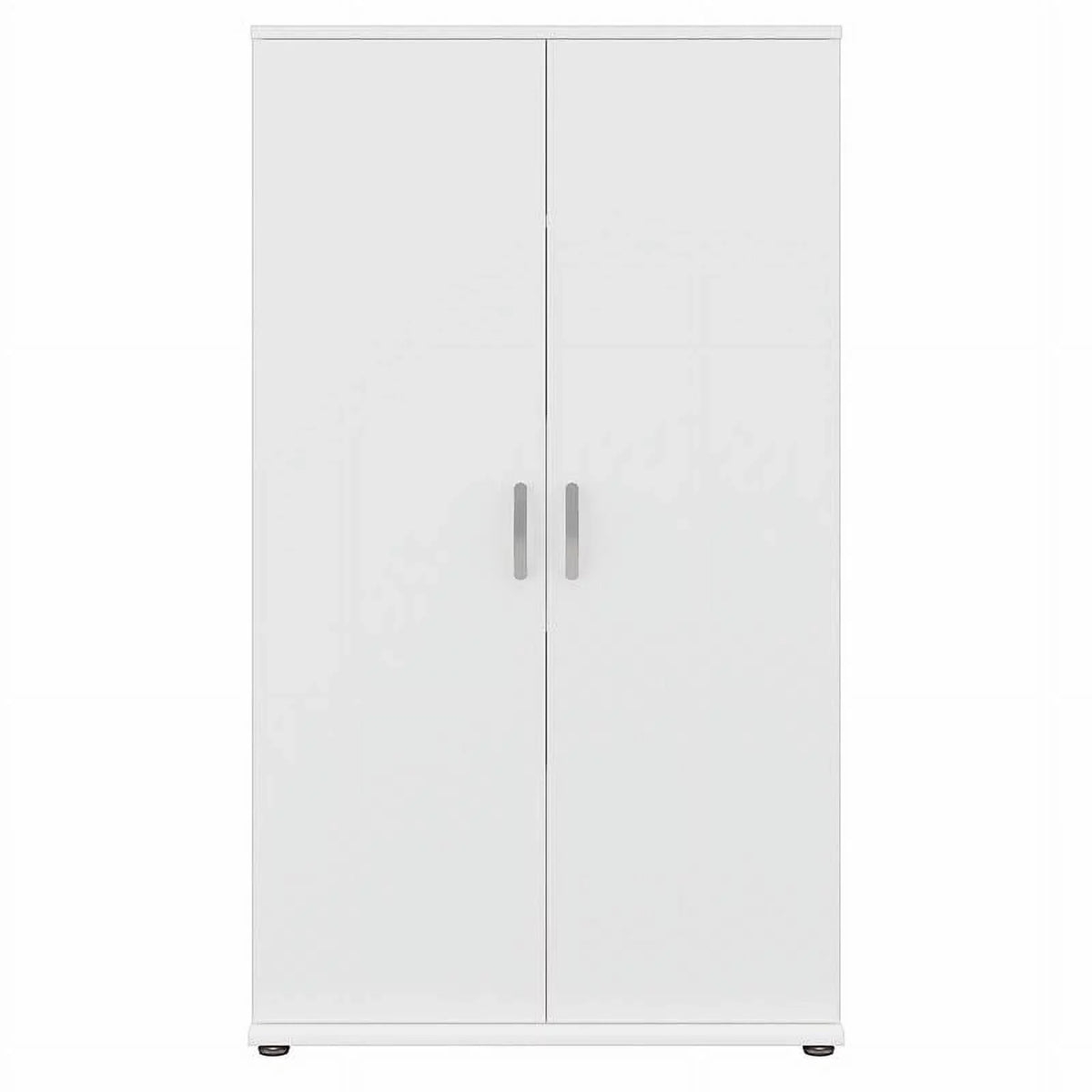 Pemberly Row Tall Garage Storage Cabinet in White - Engineered Wood