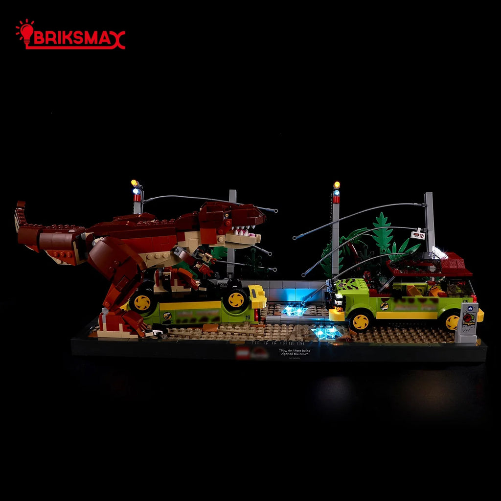 BRIKSMAX Led Light Kit for Legos Jurassic World™ T. rex Breakout 76956 Building Blocks Model(Not Include the Building Model)