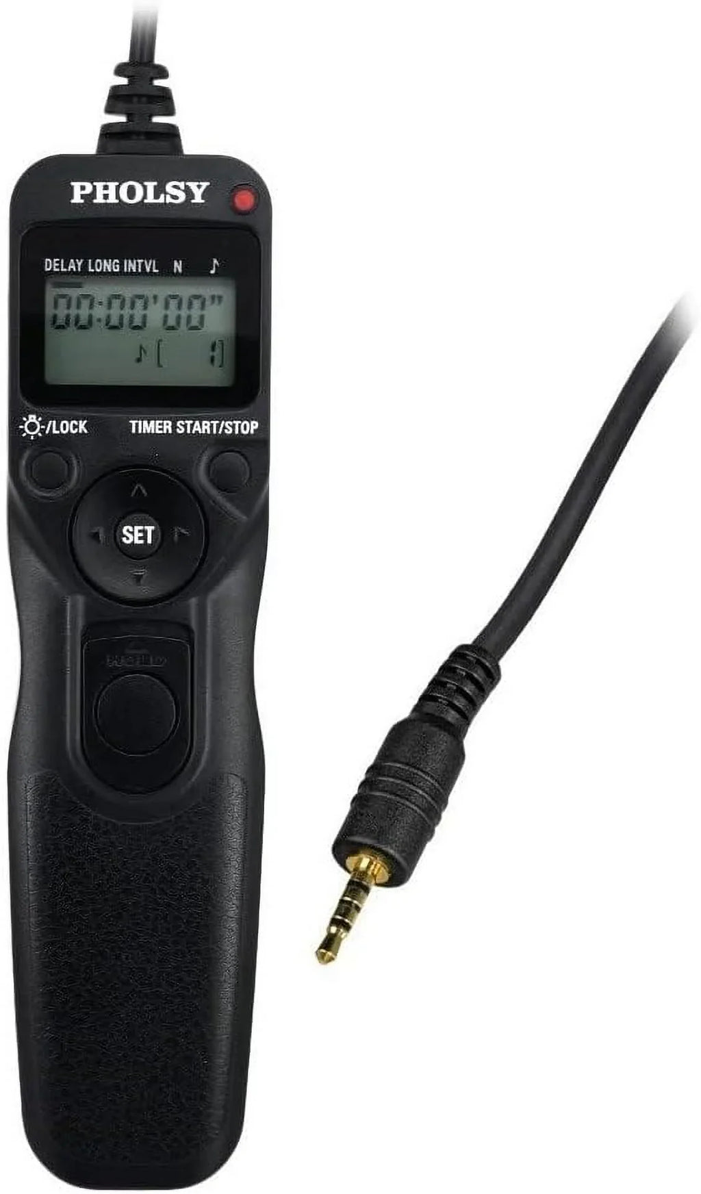 PHOLSY P6 Timer Remote Control Cable with Intervalometer for Panasonic S5, S1H, S1RM, S1R, S1M, S1, G95, G91, FZ10002, G9, GH5, G85, G81, GX8, GX7, GH4, GH3, FZ2500, FZ2000, FZ1000, FZ300, FZ200 P6 for Panasonic