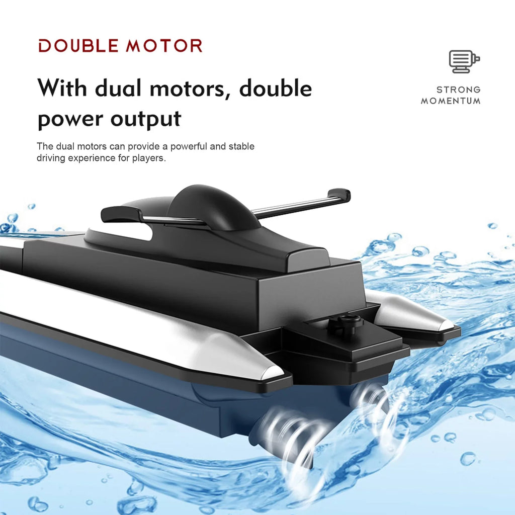 Dcenta LS Boat Remote Control Boat Race Boat 2.4GHz Waterproof for Lake Pool Sea Gift for Boys Girls