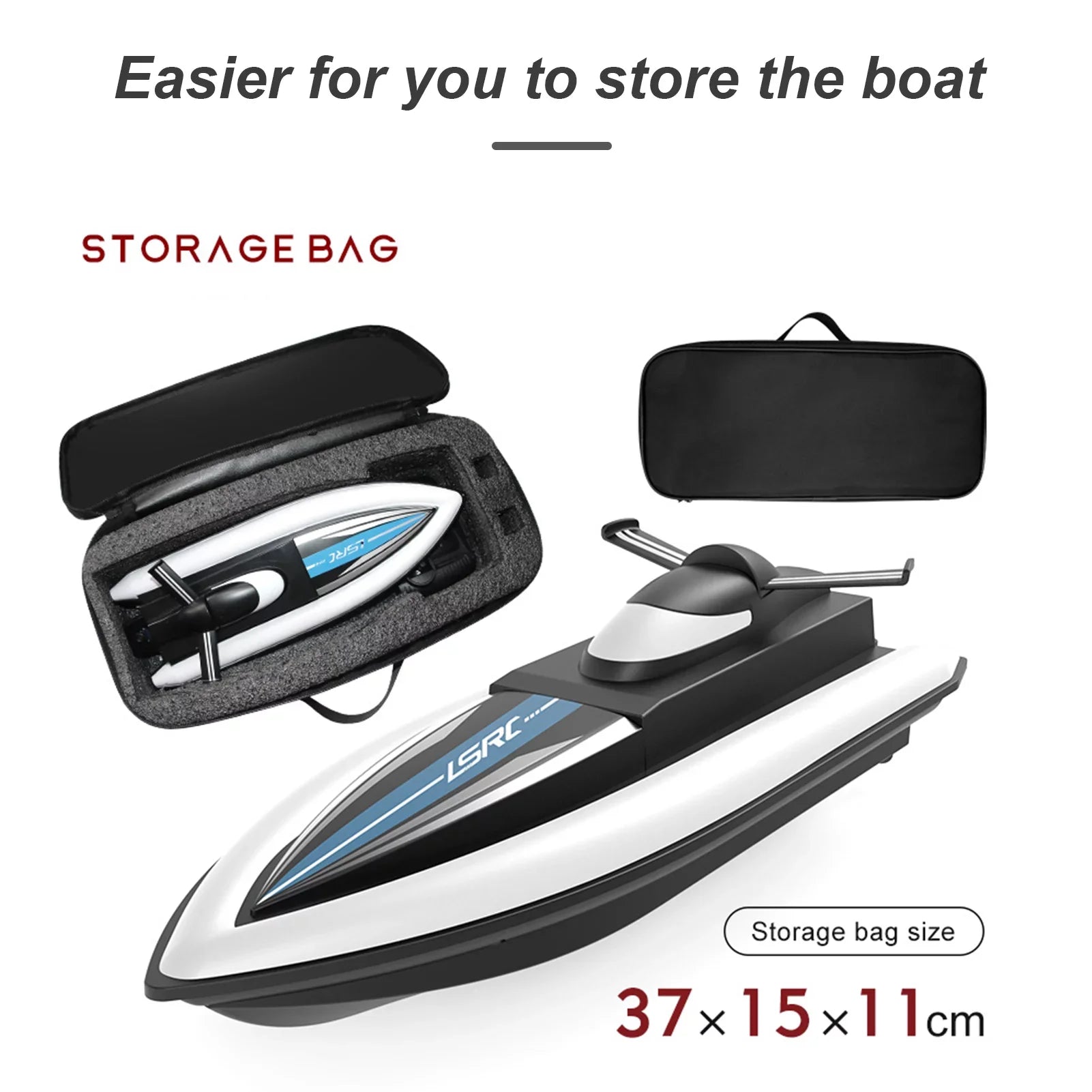 Dcenta LS Boat Remote Control Boat Race Boat 2.4GHz Waterproof for Lake Pool Sea Gift for Boys Girls