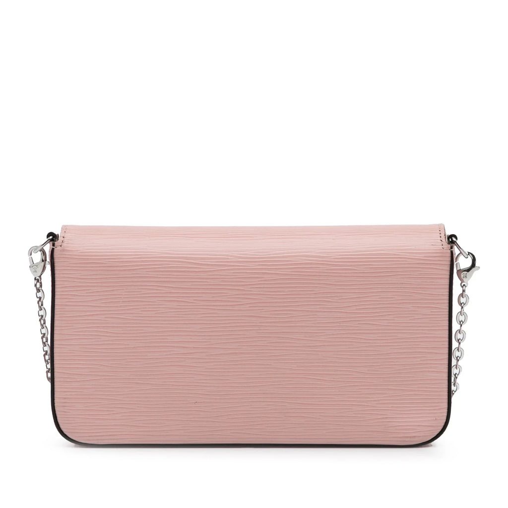 Pre-Owned Authenticated Louis Vuitton Epi Pochette Felicie Leather Pink Crossbody Bag Unisex (Good)