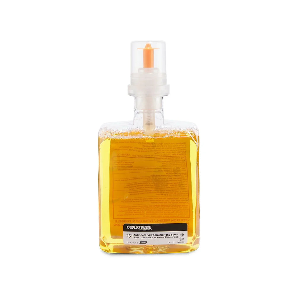 COASTWIDE J-Series Antibacterial Foam Hand Soap Citrus 1200 mL 2/Carton CWJSR-CIT