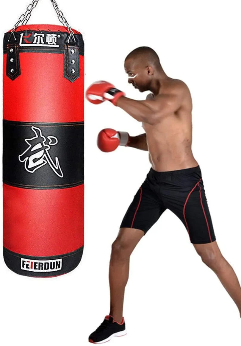 Full Heavy Boxing Punching Bag (Empty), Training Gloves Speed Set Kicking MMA Workout, Taekwondo Training Fitness Heavy Boxing Workout, Muay Thai Kick Bag, Home Gym