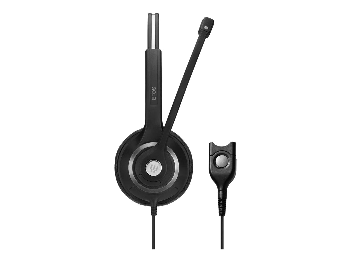 EPOS IMPACT SC 230 - 200 Series - headset - on-ear - wired - Easy Disconnect - black, silver, black with silver
