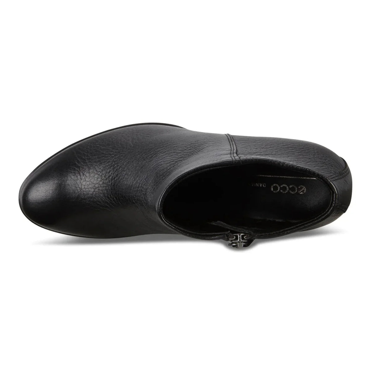 Ecco Women's Black Leather Western Water Resistant Ankle Booties
