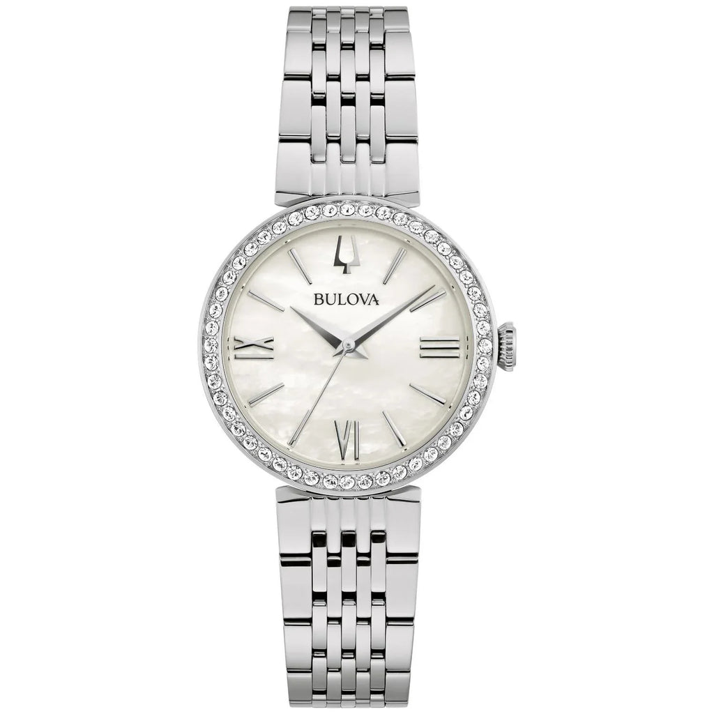 Bulova Women's Stainless Steel Crystal Accent Watch - 96L284