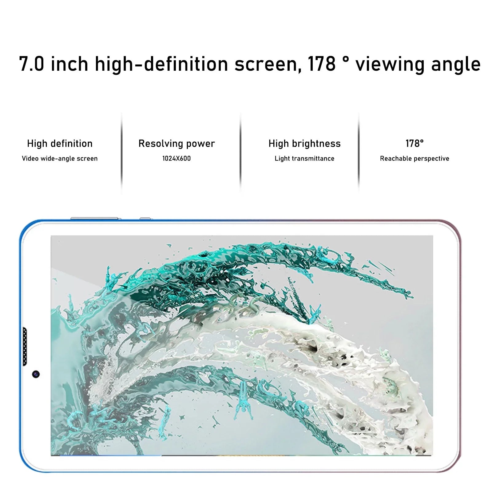 lulshou HD 7 Inch 8 Core Android Tablet IPS High Definition Screen WiFi Bluetooth Voice Call Game Video Learning Tablet SIM Card Communication Function