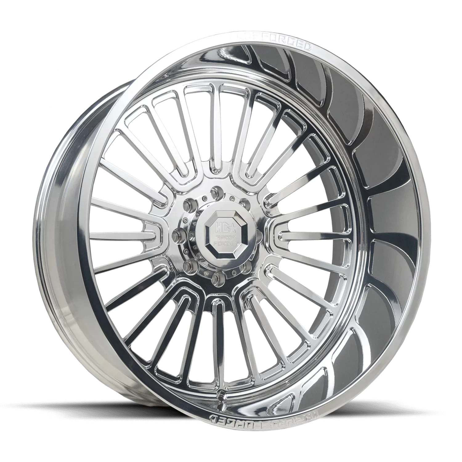 LUXXX HD FORGED LHD PRO 6 WARHOG 22X12 8X180 -44ET 122.1CB High Polished Wheel