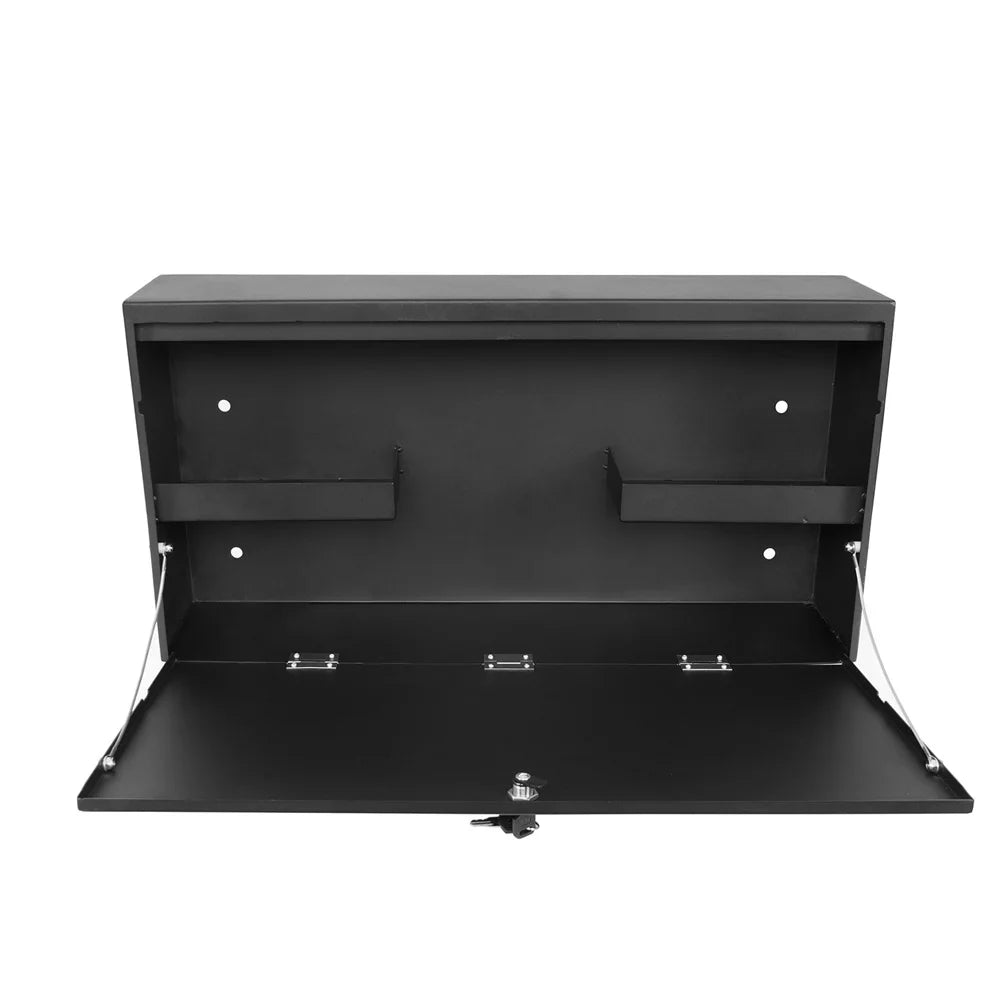 Hooke Road Fit 2021-2023 Ford Bronco Folding Tailgate Table Lockable Steel Storage Box Black