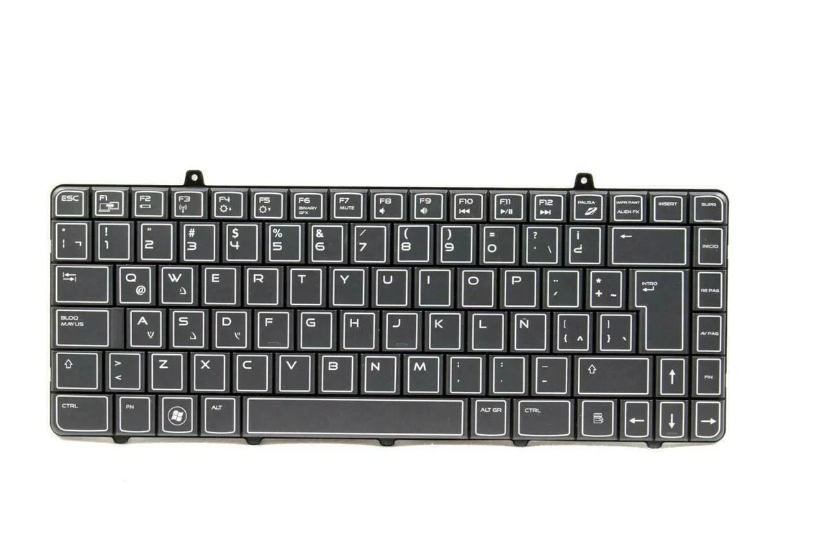 Pre-Owned Alienware M11X Spanish-Latin PK130BB1A16 Notebook Keyboard DN229 - Like New