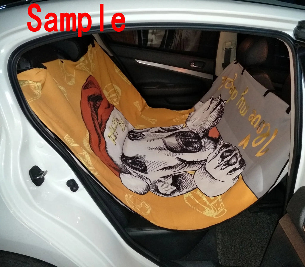 GCKG Cat and the Butterfly in Floral Pattern Pet Car Seat Cover Dog Car Seat Mat Hammock Cargo Mat Trunk Mat For Cars Trucks and SUV 54x60 inches