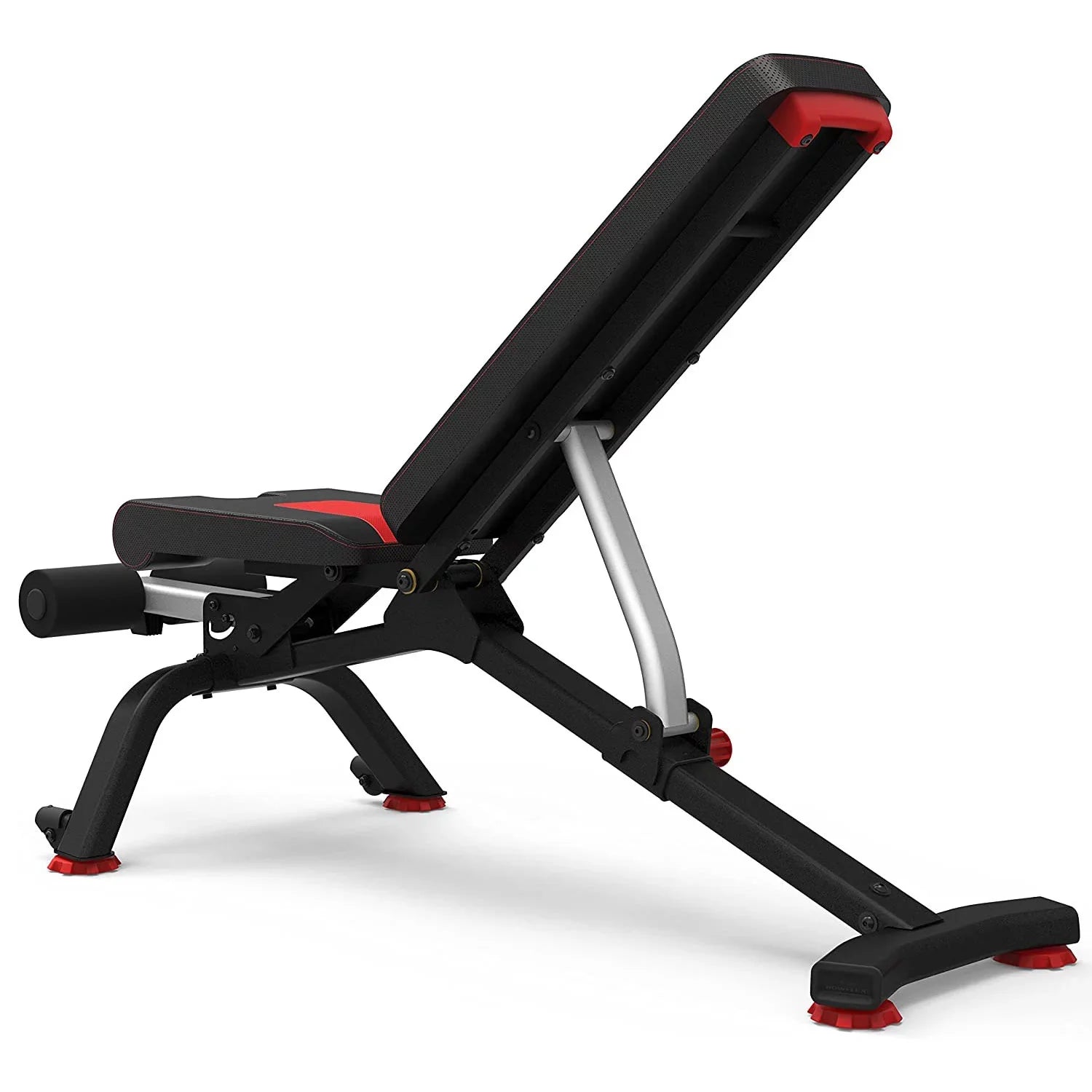 Bowflex 100675 5.1S Stowable SelectTech Adjustable Bench, 6 Adjustment Angles Bundle with Bowflex SelectTech Dumbbell Stand with Media Rack