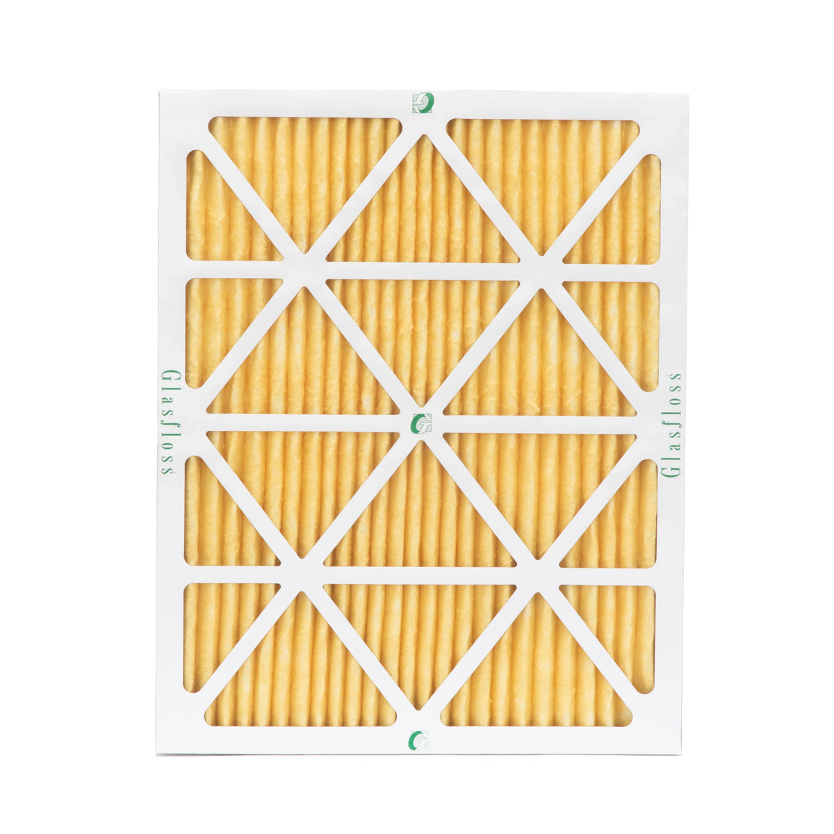 6 Pack of 20x22x1 MERV 11 Pleated Air Filters by Glasfloss. Actual Size: 19-1/2 x 21-7/8 x 7/8