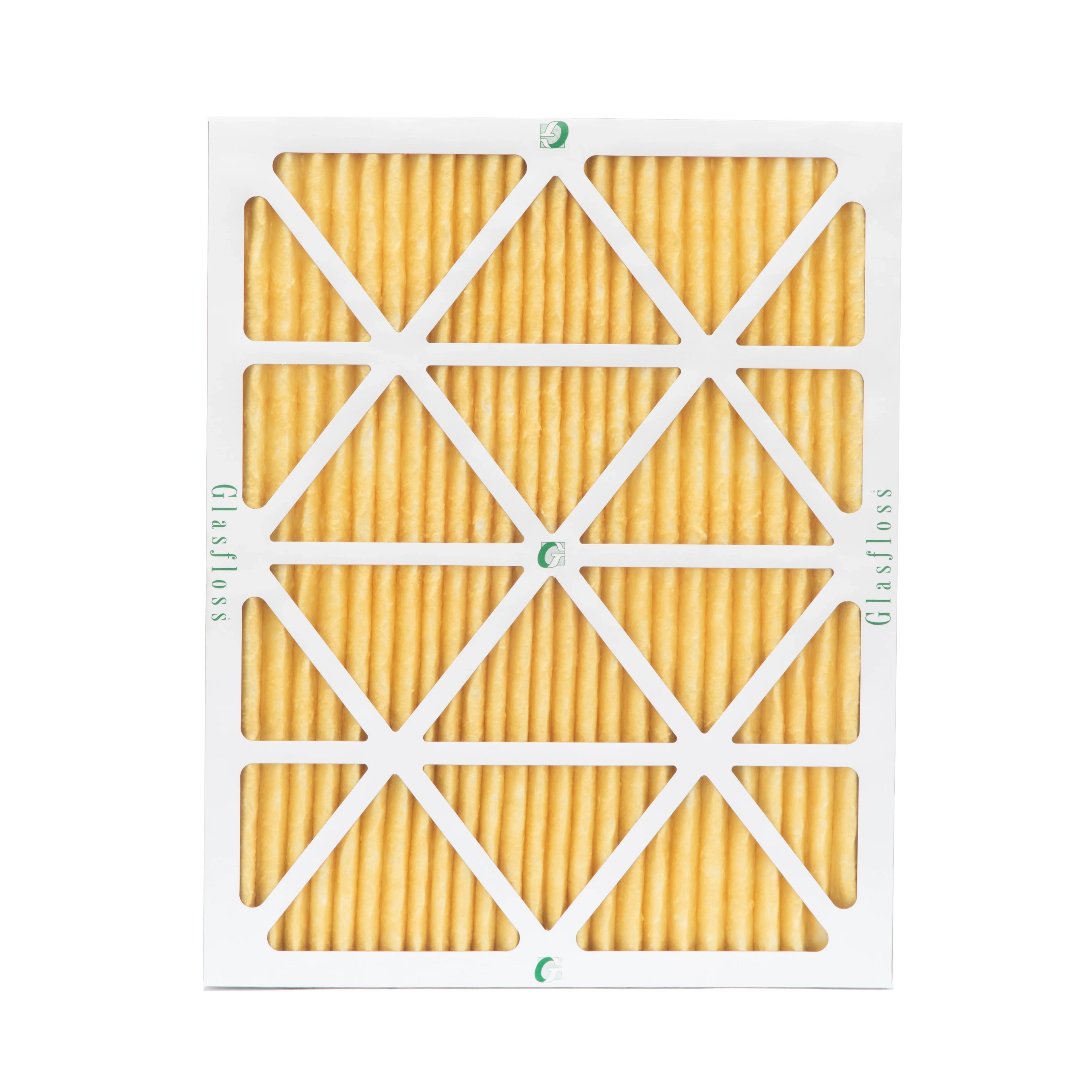 6 Pack of 18x20x1 MERV 11 Pleated Air Filters by Glasfloss. Actual Size: 17-1/2 x 19-1/2 x 7/8