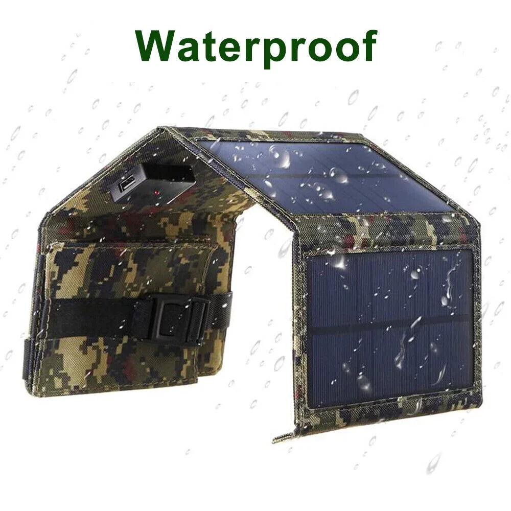 Foldable Outdoor 80W USB Solar Panel Portable Phone Charger Camping Hiking Rechargeable Battery High Quality