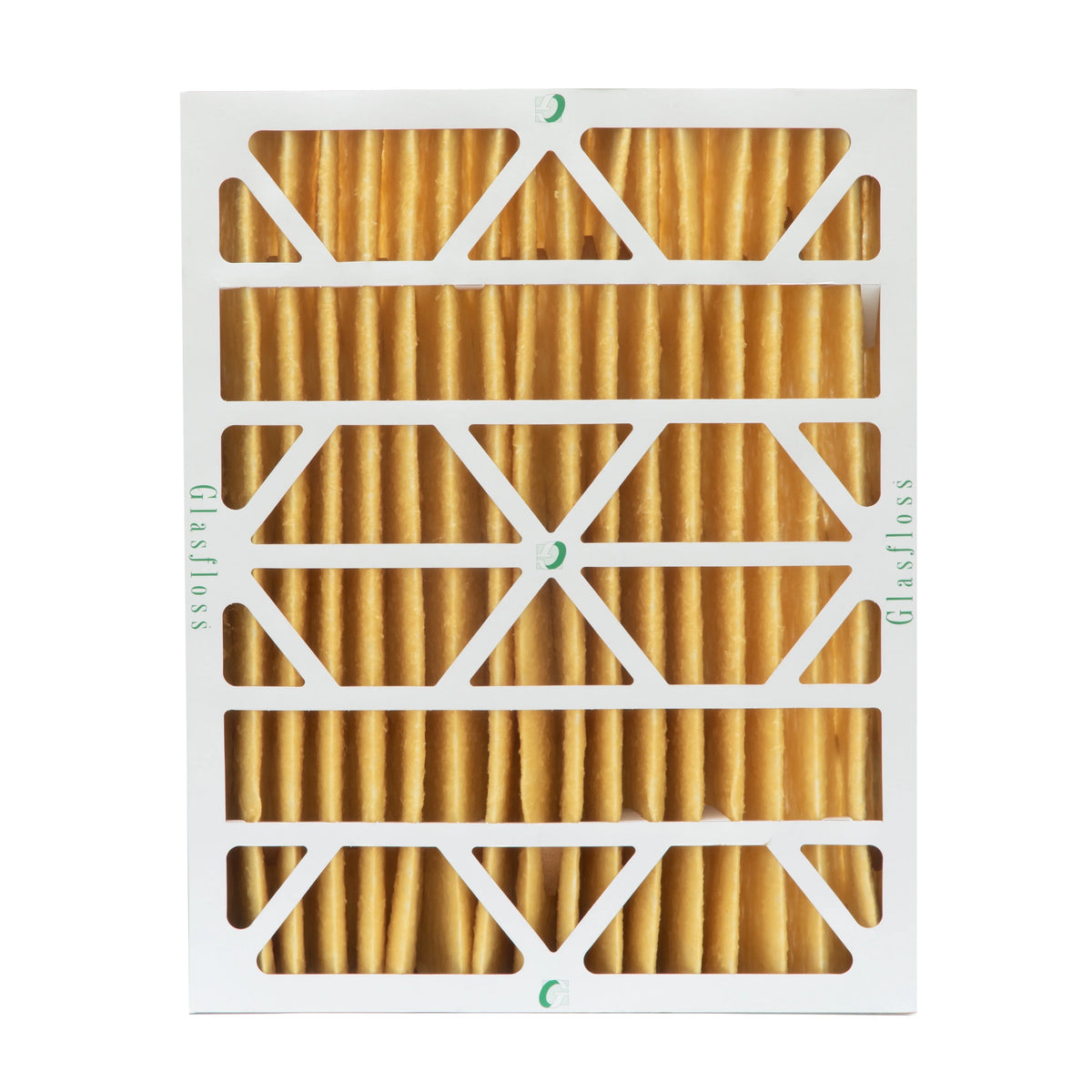2 Pack of 20x24x4 MERV 11 Pleated 4" Inch Air Filters by Glasfloss. Actual Size: 19-3/8 x 23-3/8 x 3-3/4