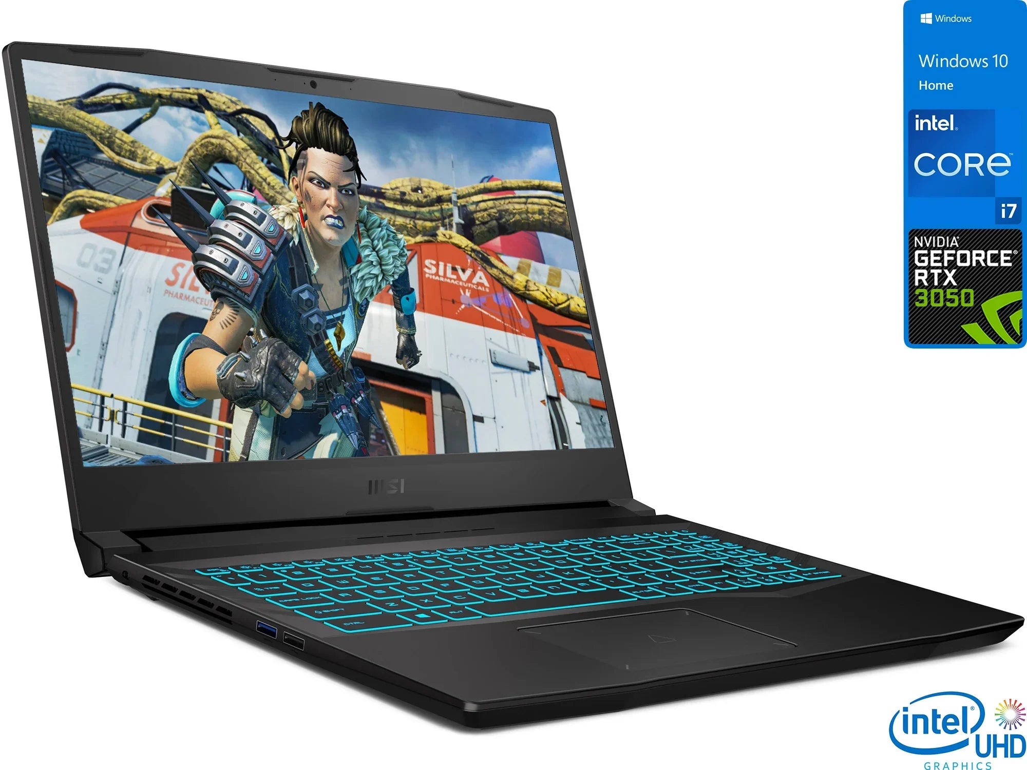 MSI Crosshair Gaming Portable computer, 15.6" 144Hz FHD Display, Intel Core i7-11800H Upto 4.6GHz, 16GB RAM, 1TB NVMe Solid-state drive, NVIDIA GeForce RTX 3050, HDMI, Wi-Fi, Bluetooth, Win OS 10 Home