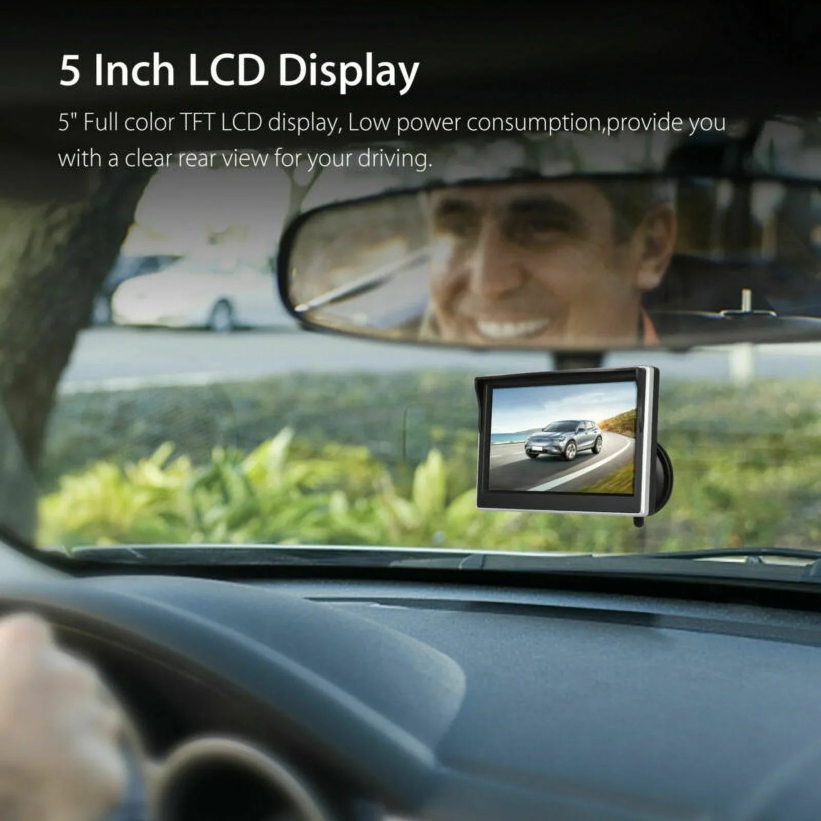 5" Wireless LCD Rearview Car Backup Camera and Monitor Reverse Assist Kit